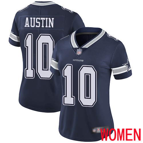 Women Dallas Cowboys Limited Navy Blue Tavon Austin Home #10 Vapor Untouchable NFL Jersey->women nfl jersey->Women Jersey